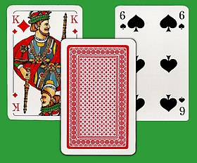 پرونده:King of Diamonds, 6 of Spades.jpg